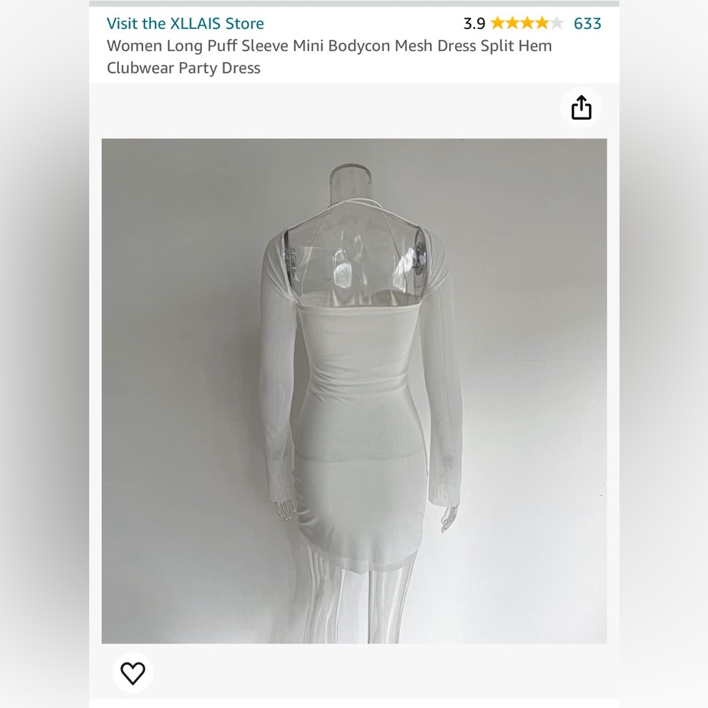 Mini Mesh dress - Picture 5 of 14